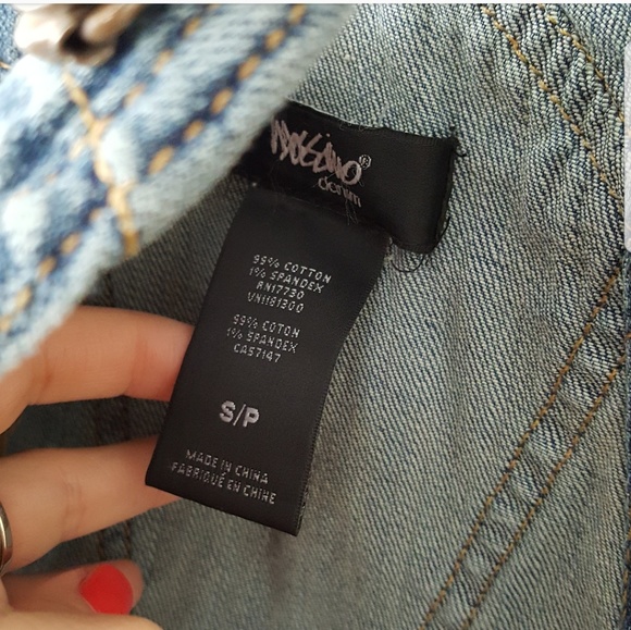 Mossimo Distressed Denim Short Overalls - Picture 6 of 6